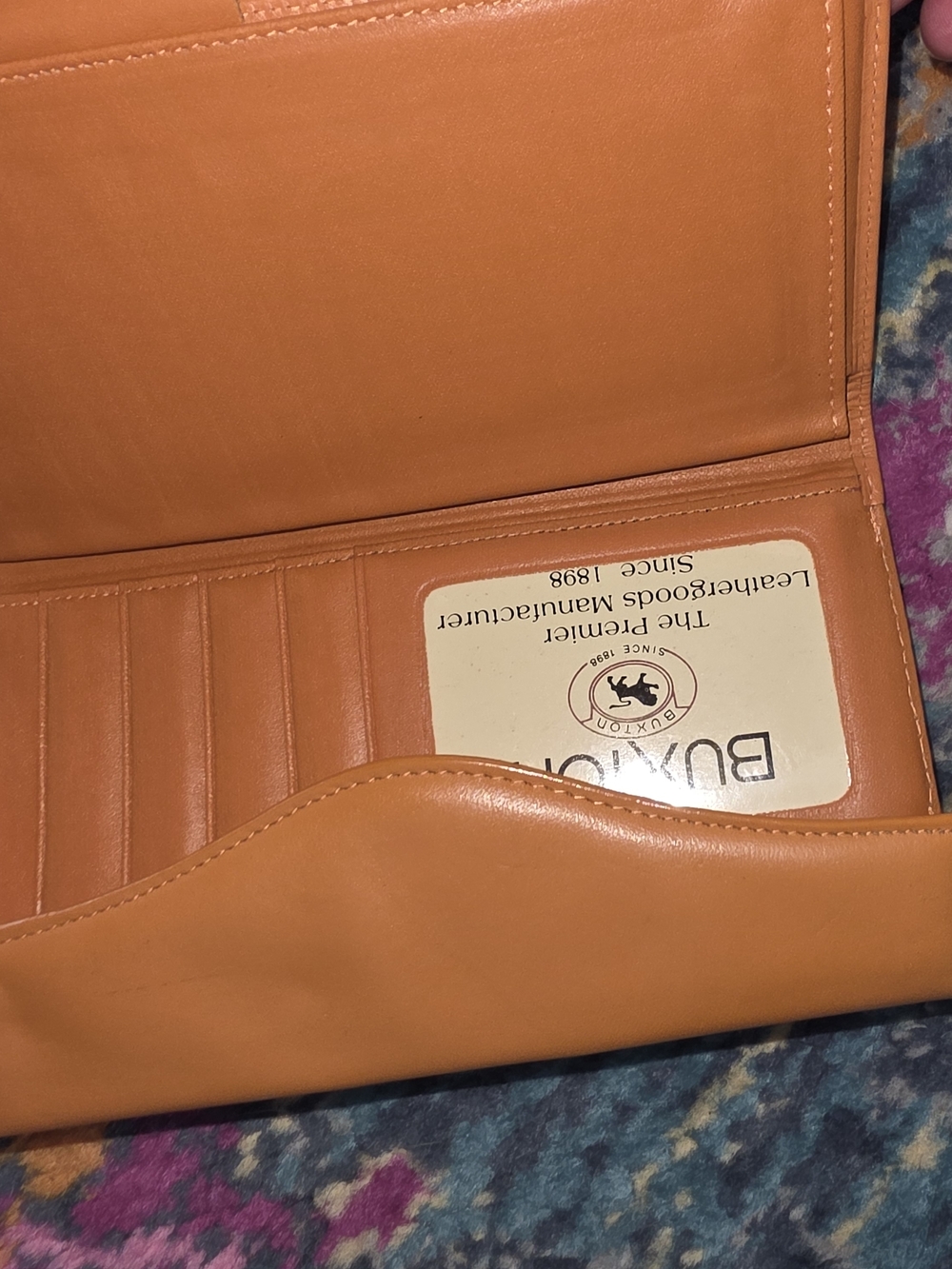 Buxxom Orange Leather Wallet